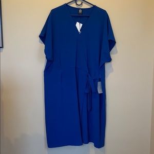 NWT Bobeau Royal Blue Wrap Dress 2X
